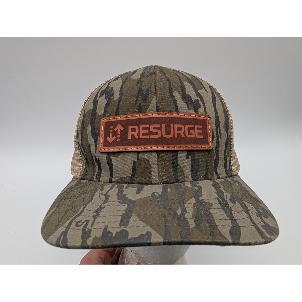 Lost Hat Co Resurge Camo Trucker Hat Snapback Bottomland Tan Mesh Mens